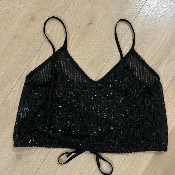 Zara Sparkly Black Top - Picture 3 of 3